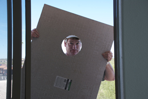 hole in the hardiboard